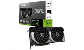 ASUS Videókártya NVIDIA Dual GeForce RTX 5070 12GB OC Edition (DUAL-RTX5070-O12G)